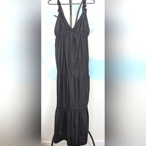 Love Tree Boho Flowy Dress - size L black